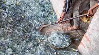 Incredible Process of Recycling Waste Glass into Medicine Bottles  Making Mass Production [upl. by Ttebroc]