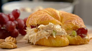 THE EASIEST MOST DELICIOUS CHICKEN SALAD SANDWICH EVER [upl. by Jecho]