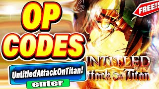 ALL NEW SECRET OP CODES In Roblox Untitled Attack On Titan 2023 [upl. by Lauren]