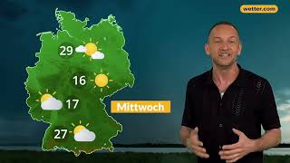 3TageWetter Heftige Gewitter und Starkregen auf dem Vormarsch [upl. by Dori282]