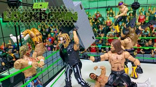 ELIMINATION CAGE MATCH BULLET CLUB VS ELITE WWE ACTION FIGURE MATCH [upl. by Aerdnaeel]