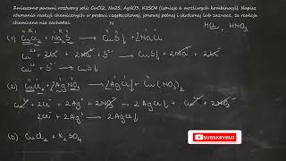 Zmieszano parami roztwory soli CuCl2 Na2S AgNO3 K2SO4 istnieje 6 możliwych kombinacji Napisz [upl. by Aicekal]