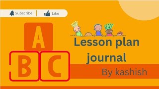 eccedlesson plan journallesson plans for pre primary part 1 safal womens academy [upl. by Ilatan]