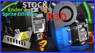 Ender 3 Sprite Extruder Fan VS K3D Sprite cooling system [upl. by Aillil103]