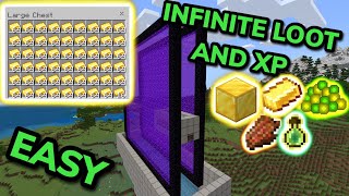 BEST 121 GOLD AND XP FARM TUTORIAL in Minecraft Bedrock MCPEXboxPSNintendo SwitchPC [upl. by Iver88]