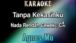 Tanpa Kekasihku Karaoke Agnes Mo  Nada Rendah Cewek Cm Agnes Monica [upl. by Kei]