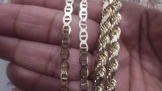 7MM ROPE CHAIN amp 5MM MARINER CHAIN COMPARISON [upl. by Vincenta]