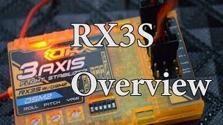 OrangeRX RX3S 3Axis Flight Stabilizer wDSM2 Compatible 6CH 24Ghz Receiver Overview [upl. by Notnerb295]