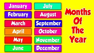 Months of the year song  song for kids  the singing walrus [upl. by Nida610]