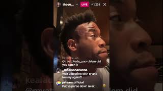 SHAMAR MCCOBIG MARCO RECENT LIVE TYRA IN SHAMAR COMMENTS TALKING MESS HE READY TO THROW HANDS☕️ [upl. by Lexerd]