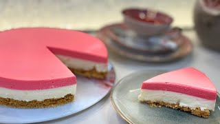 Alle fragen nach diesem Käsekuchen Rezept ohne Mehl ohne Backen  ErdbeerZitronen Cheesecake [upl. by Nnalatsyrc614]