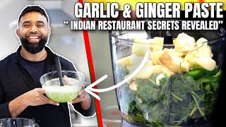 How To Make Garlic amp Ginger Paste at Home 2023  Indian Restaurant Secrets Revealed [upl. by Normak]