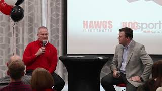 Q amp A with Hunter Yurachek at the Hawgs Illustrated Sports Club [upl. by Zoe462]