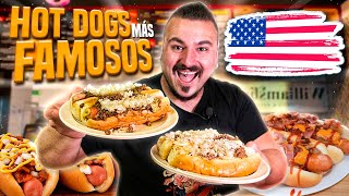 Probando los HOT DOG más FAMOSOS de ESTADOS UNIDOS 🌭 ¿Merecen la pena [upl. by Amalbena691]