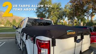 Emergency Pickup Truck Bed Tarp Installs In Minutes [upl. by Aliehs]