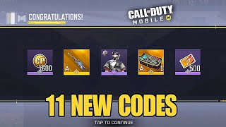 NEW CALL OF DUTY MOBILE 11 REDEEM CODES 2024 NOVEMBER  CODM NEW CP REDEEM CODES 2024 NOVEMBER [upl. by Atenaz]