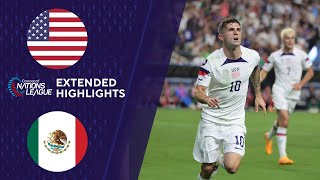 USA vs Mexico Extended Highlights  CONCACAF Nations League  CBS Sports Golazo [upl. by Idieh]