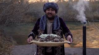 Ет Бешбармак Мясо по казахски на природе food cooking nature oybaysirkinay comfortfood [upl. by Aikan]