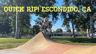 Quick Rip Skatepark Tour  Washington Park Skate Spot Escondido CA [upl. by Biagio]