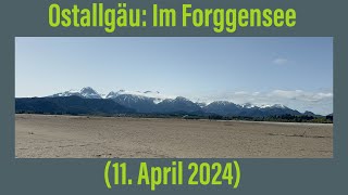 Ostallgäu Im Forggensee 11 April 2024￼ [upl. by Kiki418]