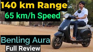 Benling Aura Electric Scooter Detailed Malayalam Review  Now In Kerala  FZ ROVER [upl. by Atelahs]