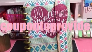 Happy Planner DIY  Cover  Button Closure DIY  Dollar Tree Binder [upl. by Zehcnas533]