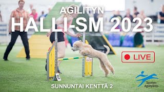 Agility halliSM 2023 sunnuntai kenttä 2 hyppyradat [upl. by Liana]