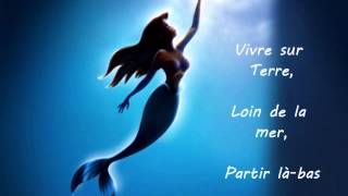 La petite sirène  Partir làbas  Paroles [upl. by Tandi958]