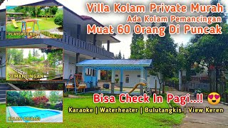 Villa Kolam Private amp Pemancingan Murah Bisa 60 Orang Di Puncak Cisarua [upl. by Mercuri]