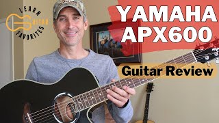 Quick Review Yamaha APX500 APX600  Beginner Guitar Review [upl. by Eimak]