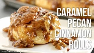 Caramel Pecan Cinnamon Rolls Homemade Sticky Buns Recipe [upl. by Richy]