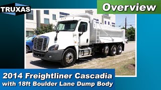 Overview 2014 Freightliner Cascadia with 18ft Boulder Lane Dump Body [upl. by Mittel362]