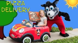 Assistant Delivers Pizza to Mickey Mouse as Captain Hook [upl. by Shelli]