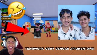 AKHIRNYA MAIN TEAM OBBY DENGAN AFIQKENTANG 😂 TEAM DAYCARE ESCAPE 😈 [upl. by Drofla630]