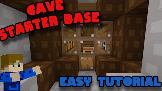 How to build an AWESOME CAVE STARTER BASE in Bloxdio  BLOXDIO TUTORIAL [upl. by Eignat126]