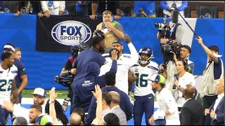 Seahawks Tyler Lockett Game Winning TD Celebration vs The Lions [upl. by Arlette]