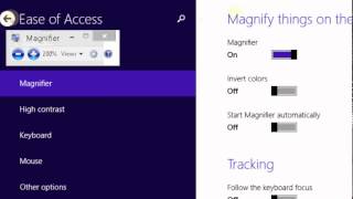 How to Start the Magnifier Automatically on Windows 8 [upl. by Chelsie444]