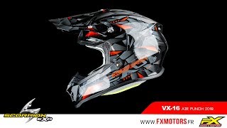 Casque Cross Scorpion VX16 Air Punch 2019  FX MOTORS [upl. by Ynnos367]