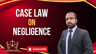 Case Laws on Negligence [upl. by Anilatac]