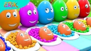 Surprise Eggs Kids Song  BluLoo Nursery Rhymes amp Kids Songs [upl. by Kir]