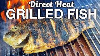 How to Make WHOLE GRILLED FISH on a Pellet Grill with CRISPY Skin [upl. by Adehsor967]