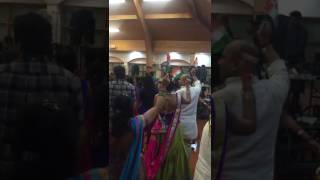 Navratri garba in Oakington manor school Wembley London 2016 [upl. by Ahsienahs]