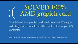 how to fix VIDEO TDR FAILURE atikmpagsys AMD card 7600 fix 100 [upl. by Lachman]