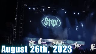 Styx Concert  Stir Cove Council Bluffs Iowa August 26th 2023 [upl. by Tehc]