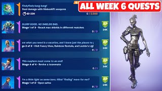 All Week 6 QuestsChallenges Guide  Fortnite Chapter 2 Season 6 [upl. by Binni]