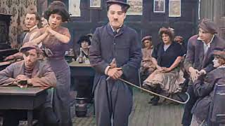 Charlie Chaplin  Caught in a Cabaret 1914  color [upl. by Ernst188]