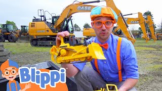 Blippi Learns About Diggers  Construction Vehicles For Kids  Educational Videos For Toddlers [upl. by Annaigroeg]