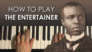 How To Play  THE ENTERTAINER  by Scott Joplin PIANO TUTORIAL LESSON [upl. by Refiffej706]