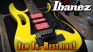 Ibanez Jem Jr Restring [upl. by Reeta193]