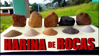 HARINA DE ROCAS COMO ELABORARLA  SUS USOS [upl. by Rie]